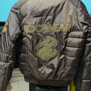 Vtg Y2K Rocawear Puffer Cropped Jacket